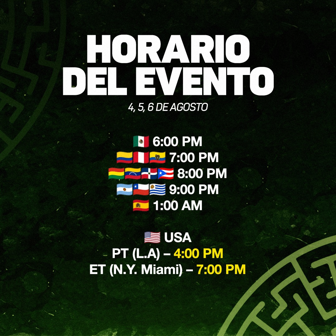 ¡HOY ES EL  DÍA 1  DE MAZE RUNNER!

⏰ Estos son los horarios por país de cada día: 
4, 5, 6 de Agosto 🗓️

¡Nos vemos dentro del laberinto!