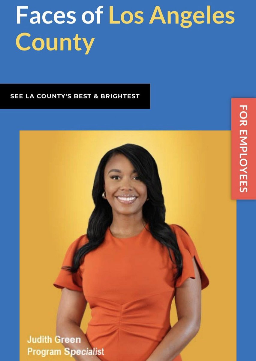Judith_go_Green's tweet photo. @LACountyDHR selected 11 individuals to recognize as some of the County’s best &amp; brightest and I’m proud to share that I’m one of them! 

P.S. For those wondering what a Program Specialist is… I’m still figuring it out myself. 😅 My unofficial title? Jack of all Trades. Lol https://t.co/1cTp1w4NdH