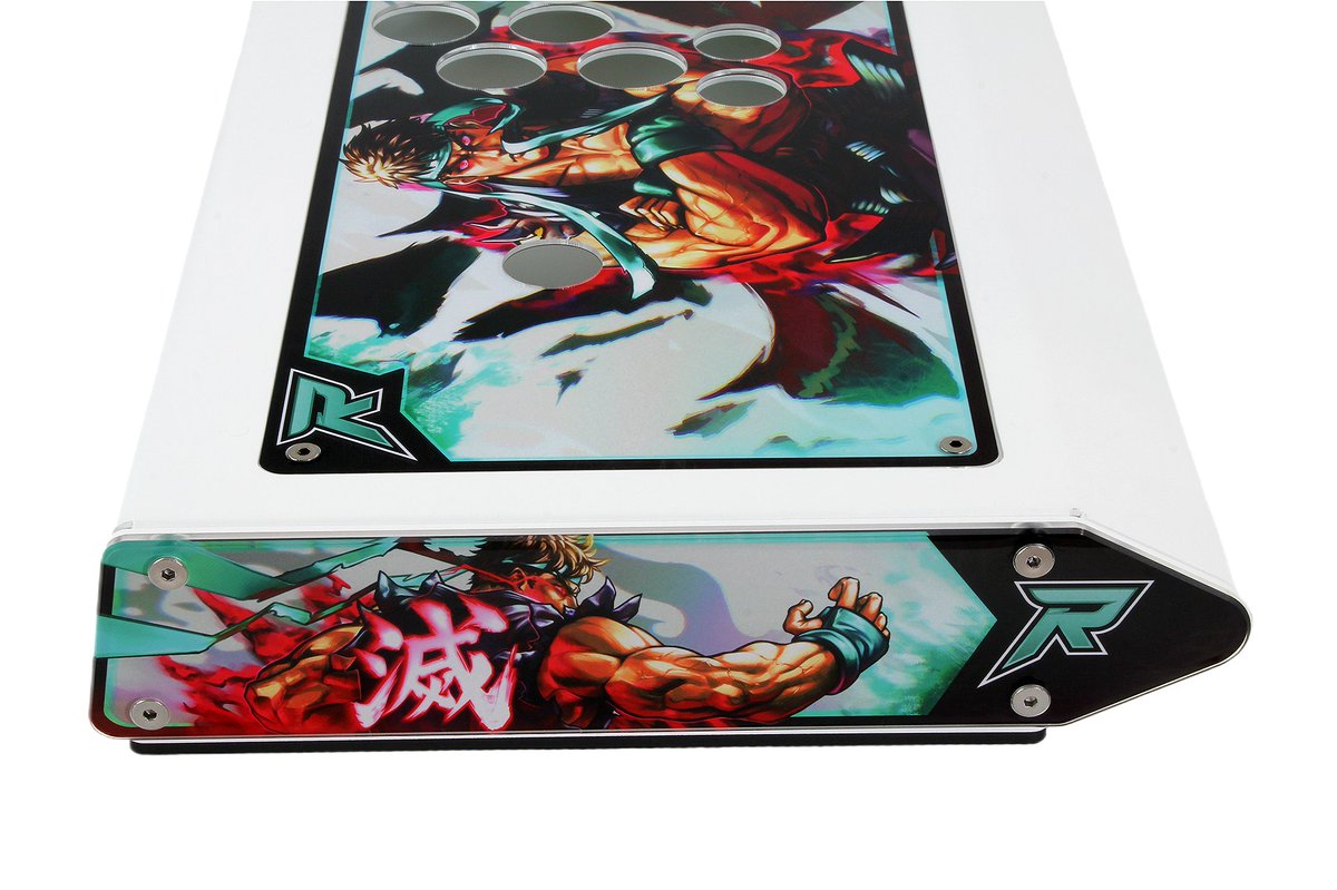 Body: 15.5"
Layout: Custom
Color: Strikers White
Artist: <a href="/mwrylyx/">Mond</a> 

Discord: allfightsticks.com/discord
Site: AllFightSticks.com