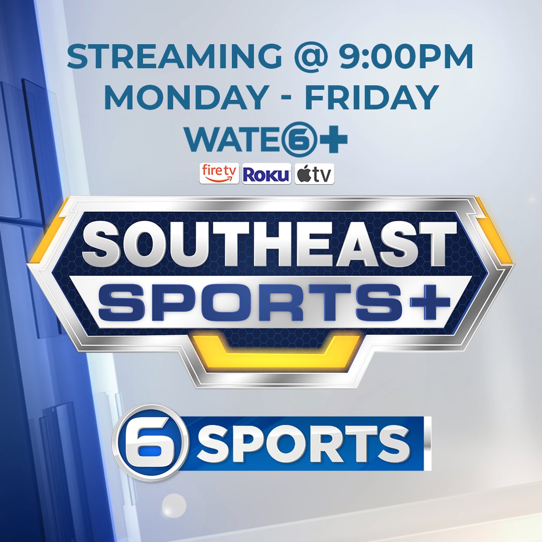 "Southeast Sports+" premieres tonight on WATE6+ at 9 p.m. Get a breakdown of all things SEC as teams prepare to kick off the season. 

(Watch fresh episodes Monday through Friday from 9 =-11 p.m. on WATE6+!) How to download: wate.com/wate6plus/?utm…