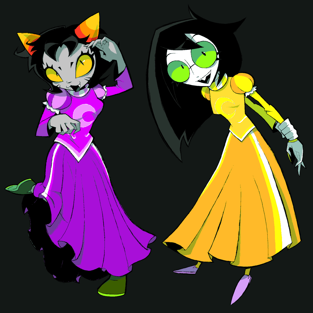 assets I made for some of the promstuck standees
#homestuck #nepetaleijon #jadeharley