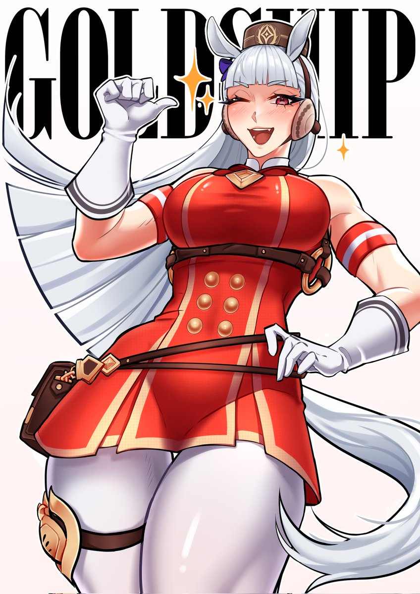 dranwww's tweet photo. 🐎🥇

#ウマ娘 #ゴールドシップ #umamusume #GoldShip #drawing https://t.co/EQxifSxZjT