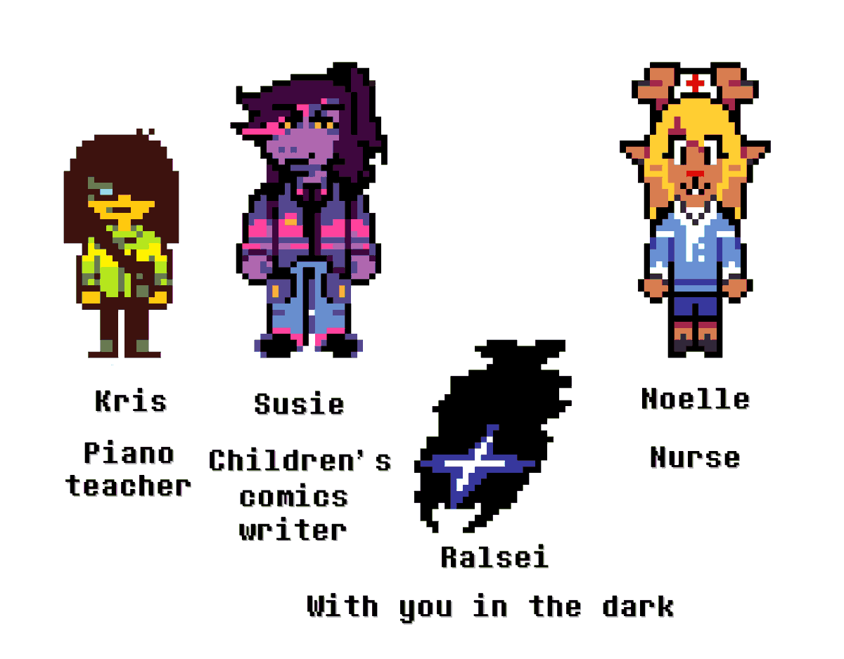 Totally normal and regular deltarune grown up designs :D #deltarune