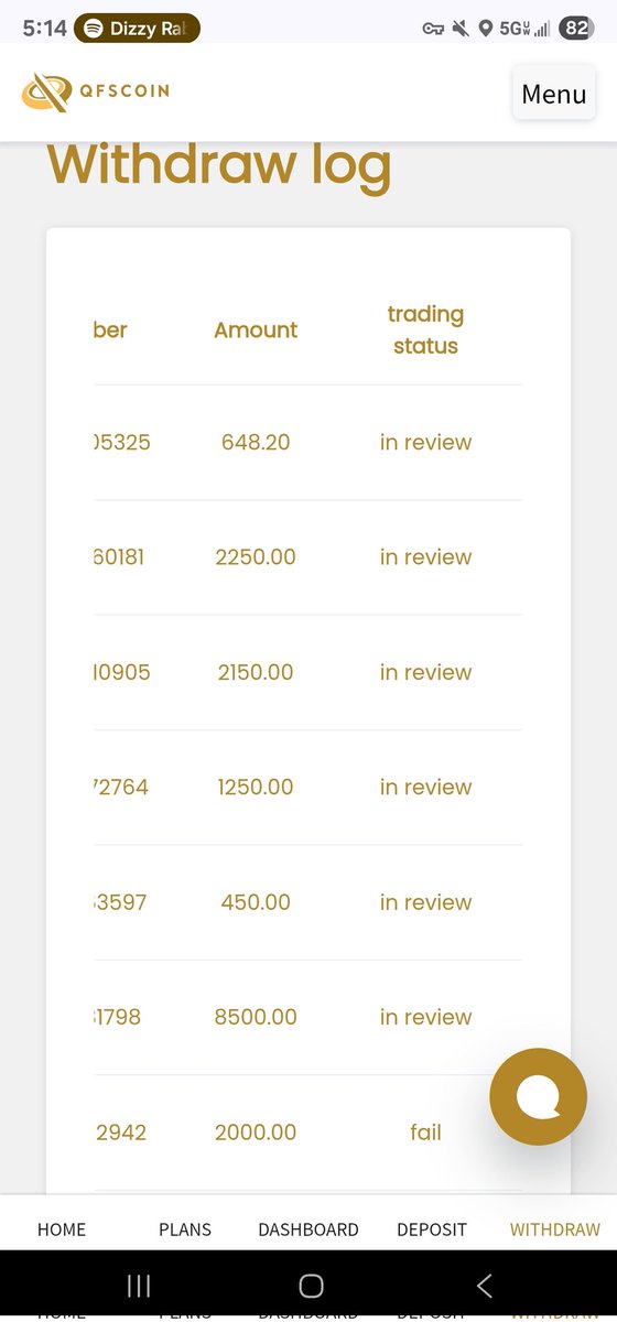 cbwriternyc007's tweet photo. @BittooSurya25 @qfscoin A picture is worth A 1000 words. QFS will steal your money like they did with me. They have stopped my withdrawals along with the people I referred. Pass this post along and warn others! https://t.co/hcLl3eQ1PQ