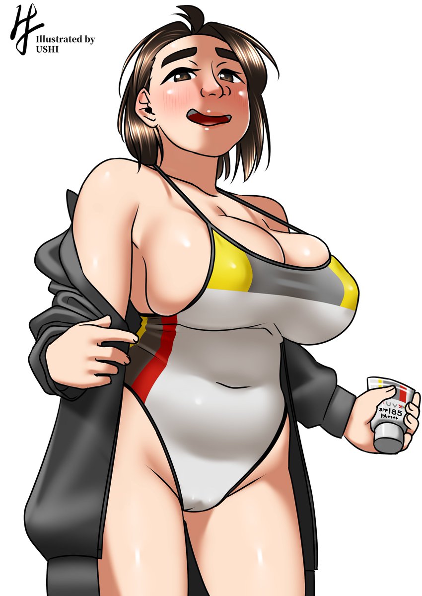 今日はめちゃくちゃ熱いらしいので水着見て何とか頑張ってもろて。 