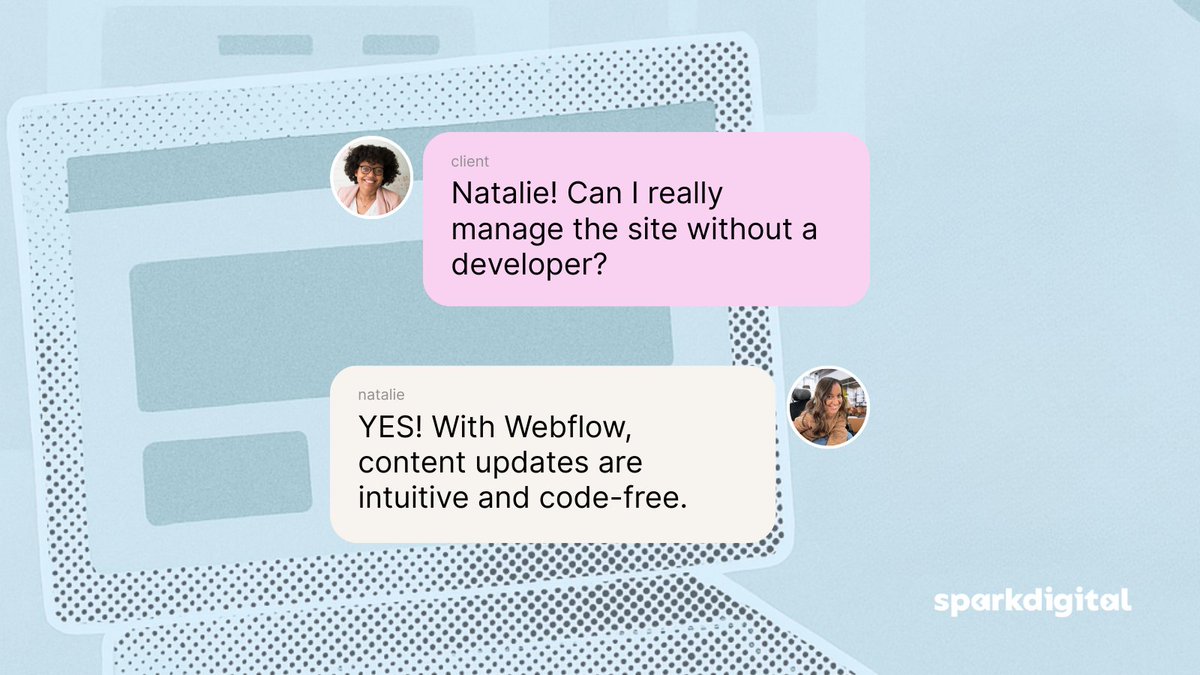 SparkDigitalWeb's tweet image. Client Q: “Can I manage the site without a dev?”
A: YES. Webflow’s Editor Mode makes updates easy and code-free.
💬 Ask us your Webflow Q!
#WebflowSupport #ClientFAQ