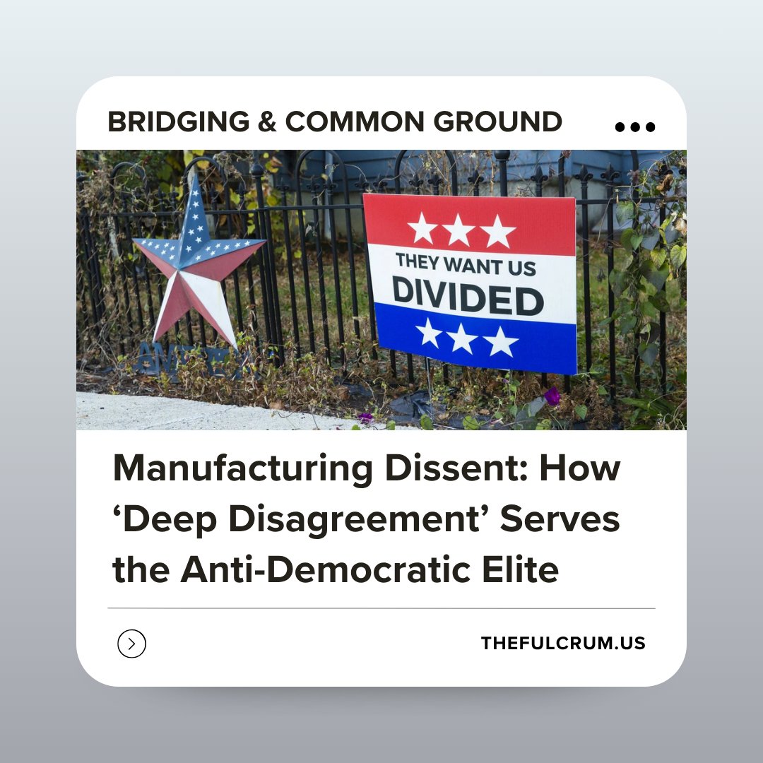 Contrary to its glossy surface neutrality, the notion of “deep disagreement” is not merely a philosophical tool but has become a performative trope, perfectly suited for an age of outrage, polarization, and algorithmic amplification.

Read more: loom.ly/8PW0f8g