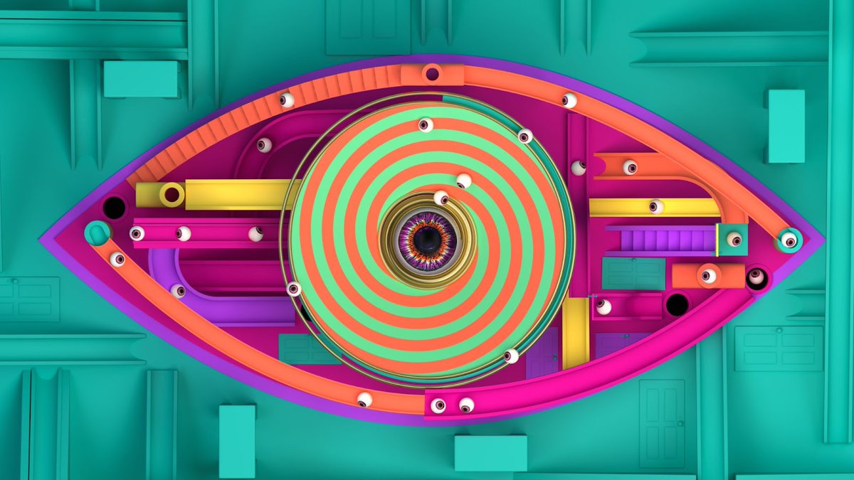 🚨BREAKING NEWS: ITV has officially revealed the new Big Brother eye! 👁️ 

The new eye looks like one of those retro tilting maze games, complete with rolling eyeballs! 

Colourful, mechanical, and a touch hypnotic… is that a nod to BB3 in the centre? What do you think? 👀 #BBUK
