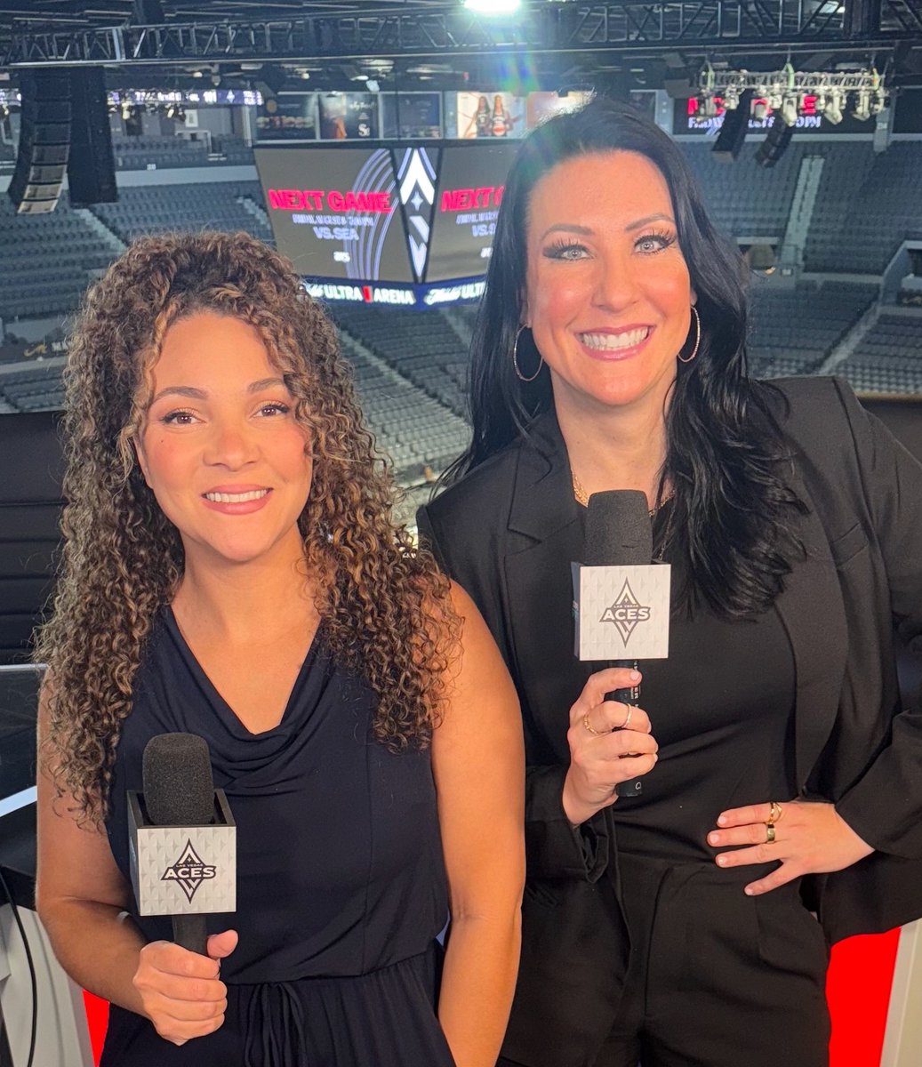 Had a blast calling #WNBA hoops Court-side and in the Studio for a big Las Vegas Aces win over the Golden State Valkyries 101-77! 🎥🏀