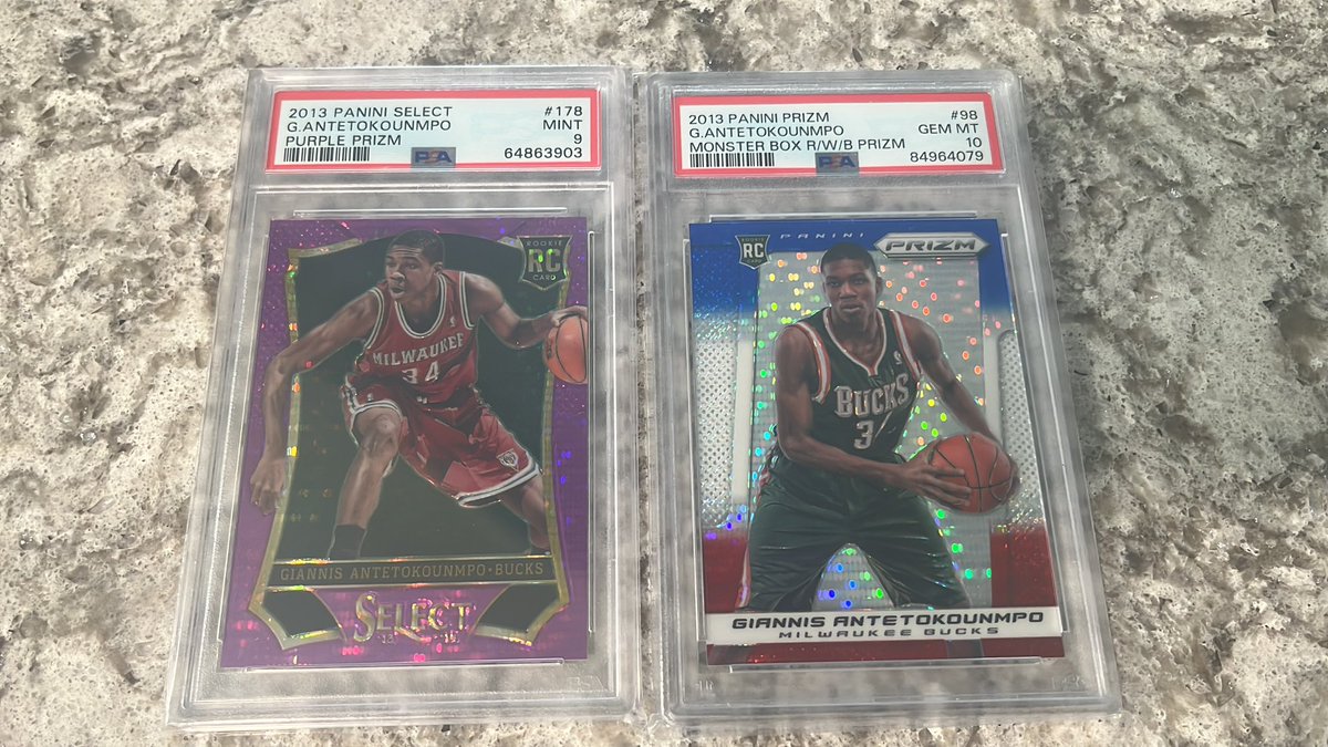 Giannis Purple /99  $1250
Giannis RWB $1150

RTs Appreciated