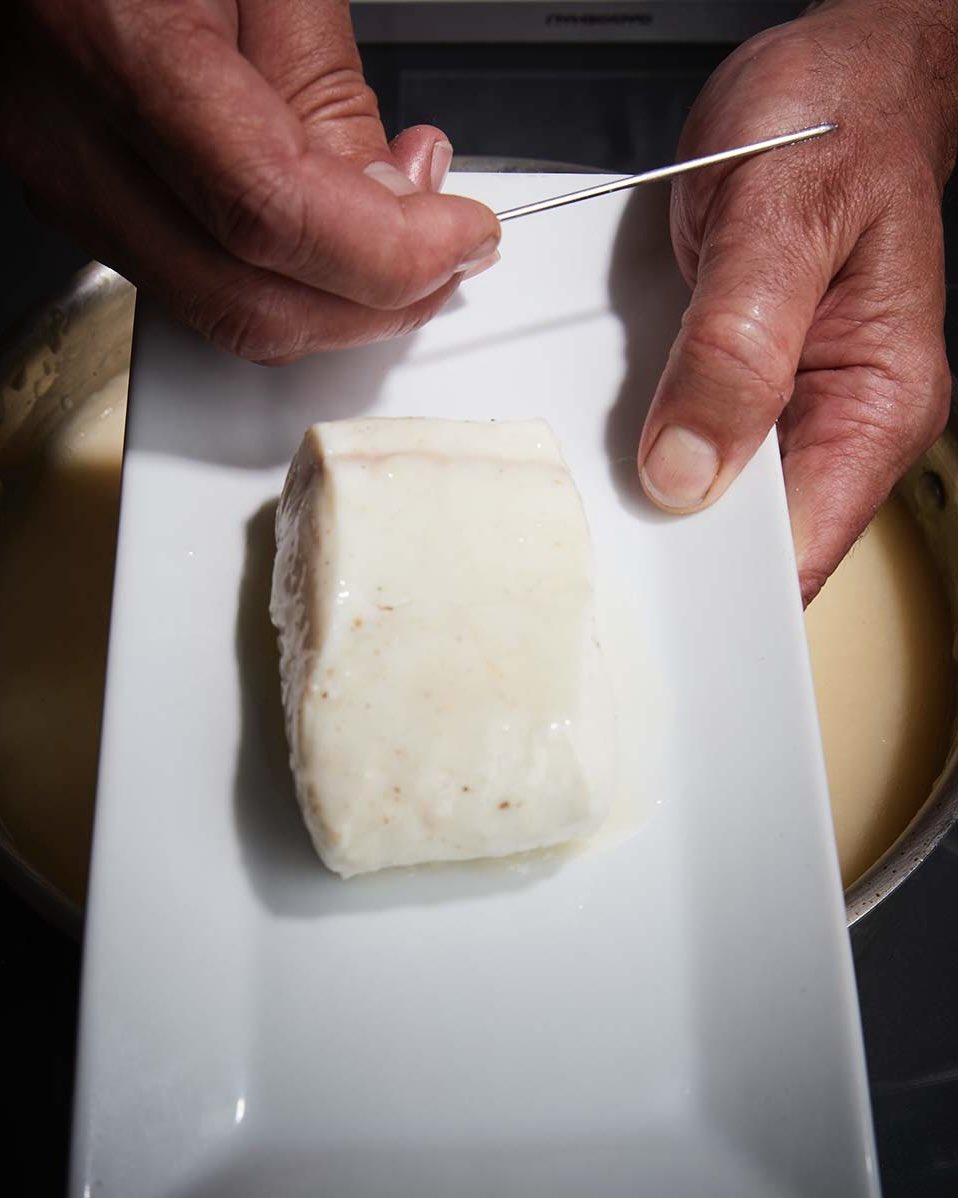 Poaching fish in a rich, velvety broth like a velouté is one of my favorite techniques—the thickness of the liquid is denser than the fish’s own juices, which prevents them from escaping and instead locks them in, keeping it moist which then intensifies the flavor