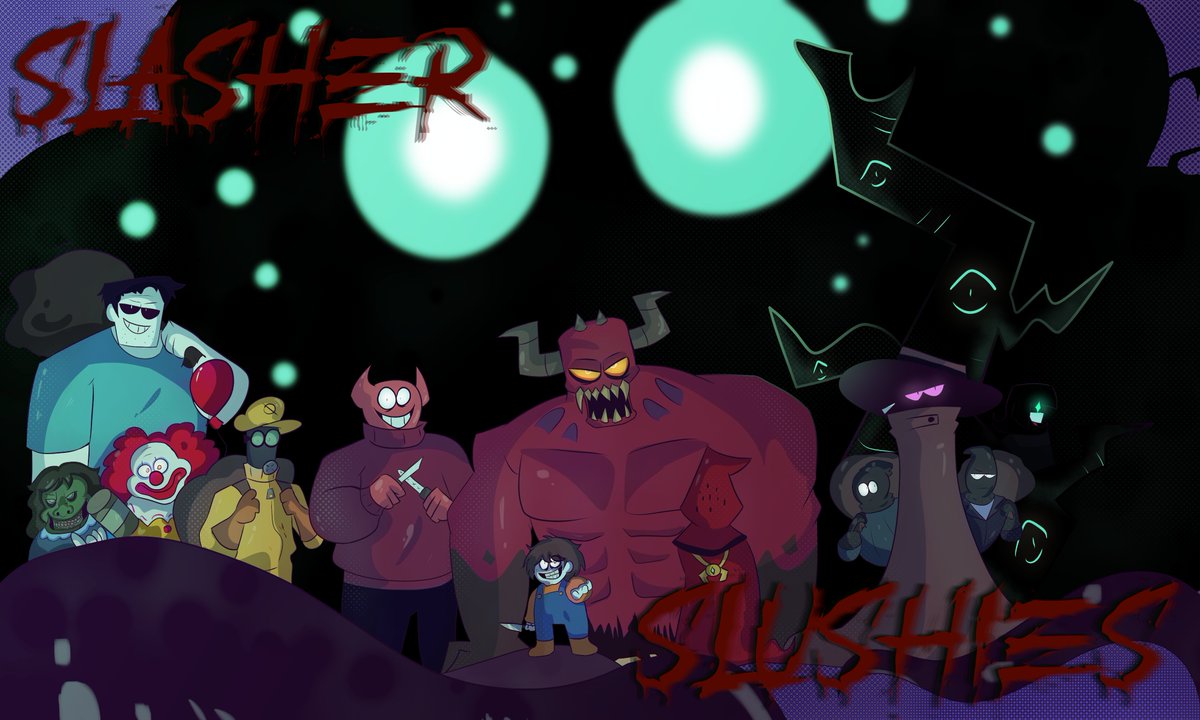 Upgrate of Slasher Slushies!!

#slasherslushies #spookymonth #bobvelseb #spookymonthfrank #dextererothop #mrclown #moloch #candydealer #skiddad