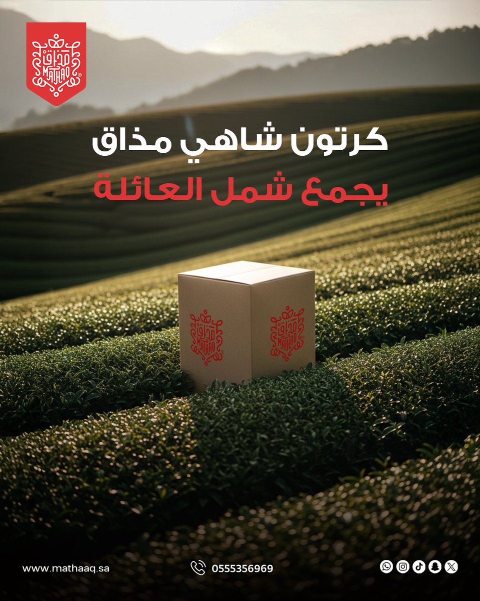 🫖 كرتون شاهي مذاق “تلقيمة”
تحتوي على 10 علب من الشاي السيلاني الأحمر ☕️
توليفة فاخرة من أوراق طويلة، مستخرجة من أعالي مزارع سريلانكا 🇱🇰

✨ طعم ثابت من أول رشفة لآخرها
خيار مثالي لأهل الذوق… سواءً للمكتب، الضيافة أو البيت 🏡💼

💰 وفّر بالسعر، واطلب كرتون “تلقيمة” اليوم
وعيش