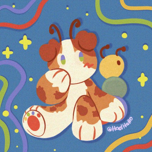 🌈🔴🔷️🌟🎨
The hungry lil bug 🐾🐛 
[ATTACK] 
#artfight2025 #TEAMFOSSILS