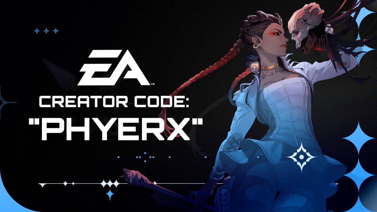 Phyerx ✧ (@phyerx) on Twitter photo I can officially announce my <a href="/EA/">Electronic Arts</a> Creator Code! #EAPartner
✧⨯ Go to the online shop or EA App
╰ ➤store.ea.com
✧⨯ Select Battle Pass, Apex Coins (Or any EA games)
✧⨯ Press "apply promo code" and enter "phyerx"
Thank you <a href="/PlayApex/">Apex Legends</a> for making this possible ♡ I can officially announce my <a href="/EA/">Electronic Arts</a> Creator Code! #EAPartner
✧⨯ Go to the online shop or EA App
╰ ➤store.ea.com
✧⨯ Select Battle Pass, Apex Coins (Or any EA games)
✧⨯ Press "apply promo code" and enter "phyerx"
Thank you <a href="/PlayApex/">Apex Legends</a> for making this possible ♡