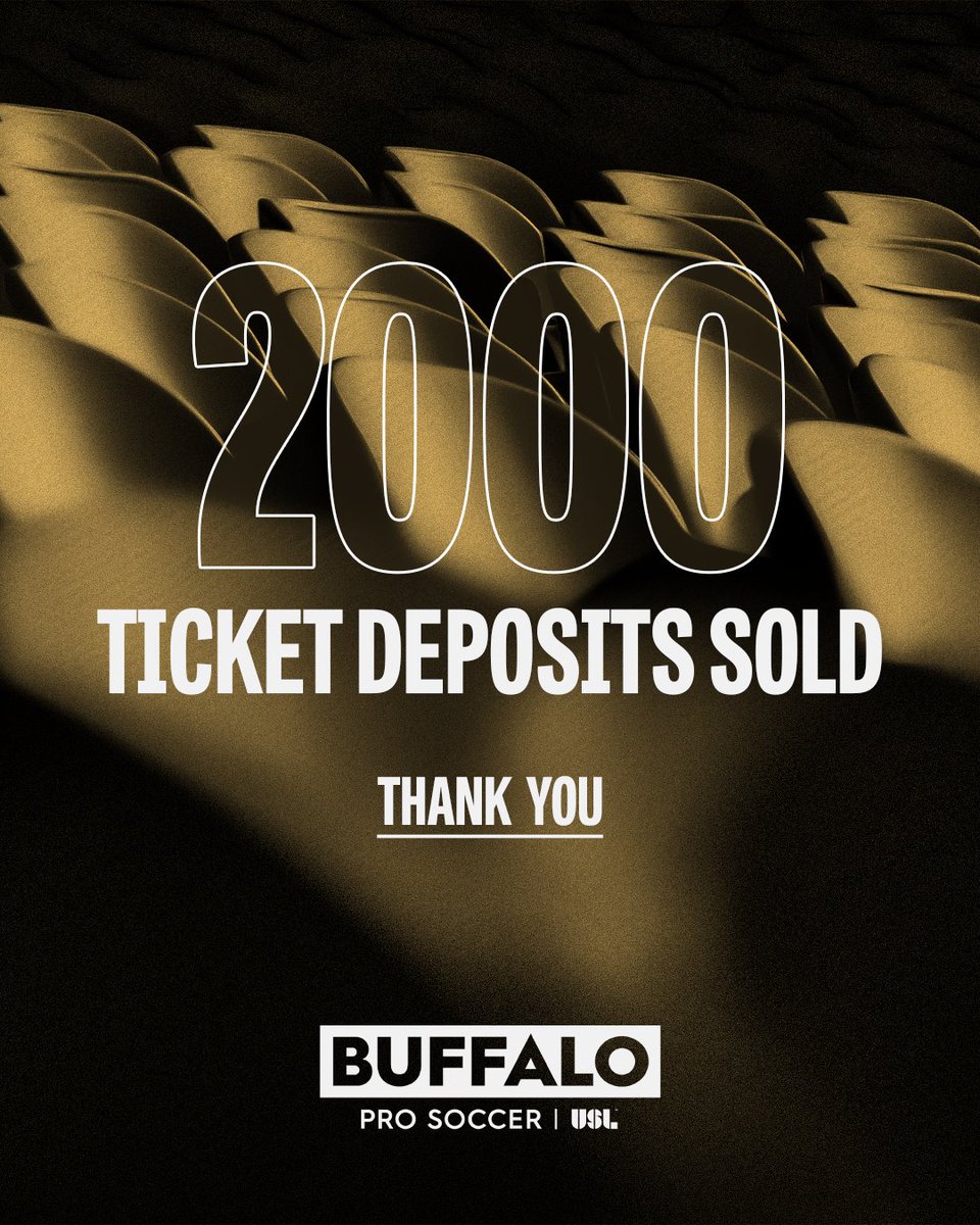 Buffalo Pro Soccer (@bufprosoccer) on Twitter photo Thank you for believing in Buffalo Pro Soccer and helping us build something special
All Founding Members (who joined before the Aug 3 deadline) will receive a limited-edition Buffalo Pro Soccer x <a href="/OxfordPennant/">Oxford Pennant</a> Big Ticket!
Details on delivery coming soon. Stay tuned! Thank you for believing in Buffalo Pro Soccer and helping us build something special
All Founding Members (who joined before the Aug 3 deadline) will receive a limited-edition Buffalo Pro Soccer x <a href="/OxfordPennant/">Oxford Pennant</a> Big Ticket!
Details on delivery coming soon. Stay tuned!
