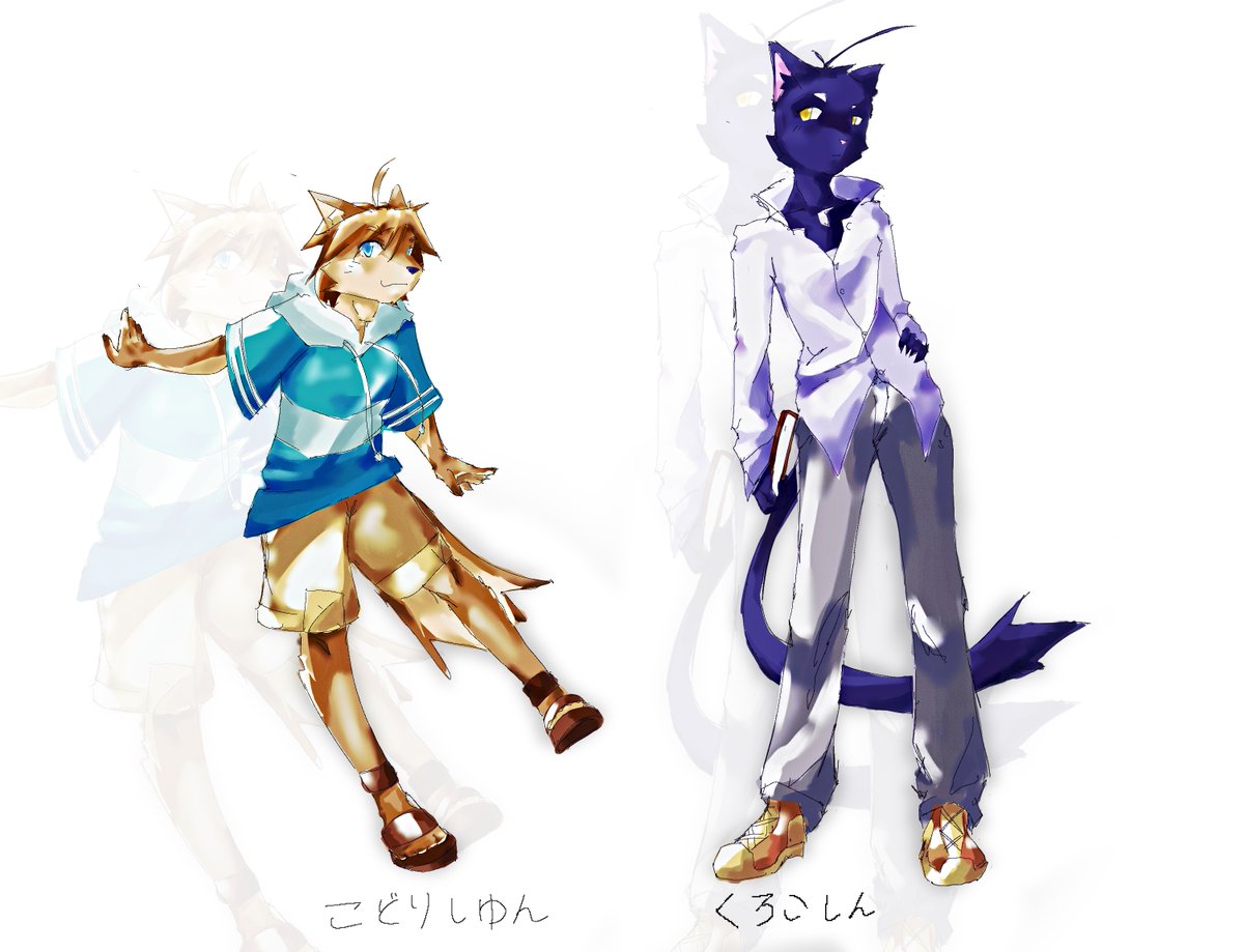 Shun&amp;Shin expermenting with artstyle #morenatsu