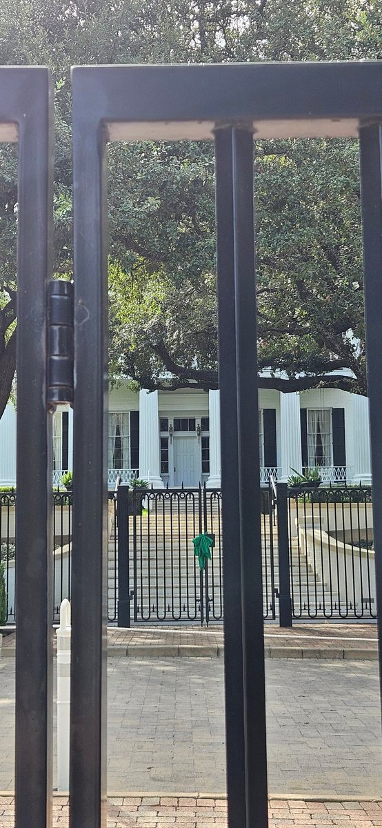 RyanClaycamp's tweet photo. I am now outside of the #Texas Govenor's Mansion where @RepCasar plans to hold a protest in less than an hour. Casar plans to protest and march against Gov. Greg Abbott's threat to remove Texas House Democrats from office. https://t.co/sl19afKeGo