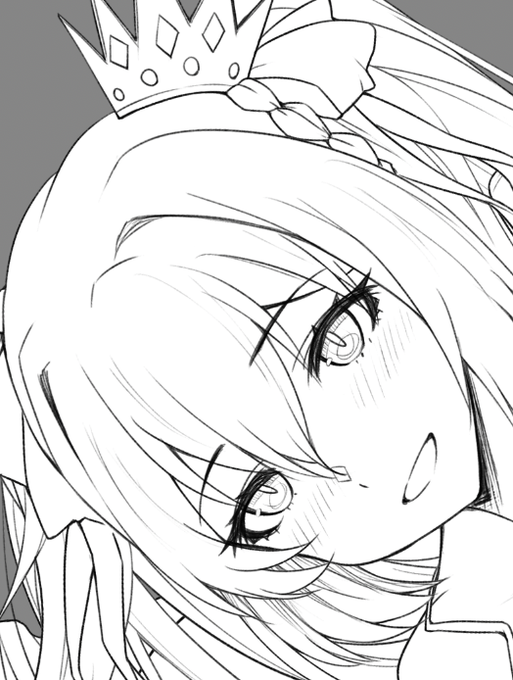 そして進捗報告はしていいらしいので
順次塗りに入れる線画までをやらせていただこうと思ってます(完成までに修正入る可能性ありますが)
※ルールなのでこうしてほしい!とかの返答には答えれません、あしからず…
…ぶっちゃけ相談してぇっすなwでもルールルール
完成をしばらくお待ちくださいませ 