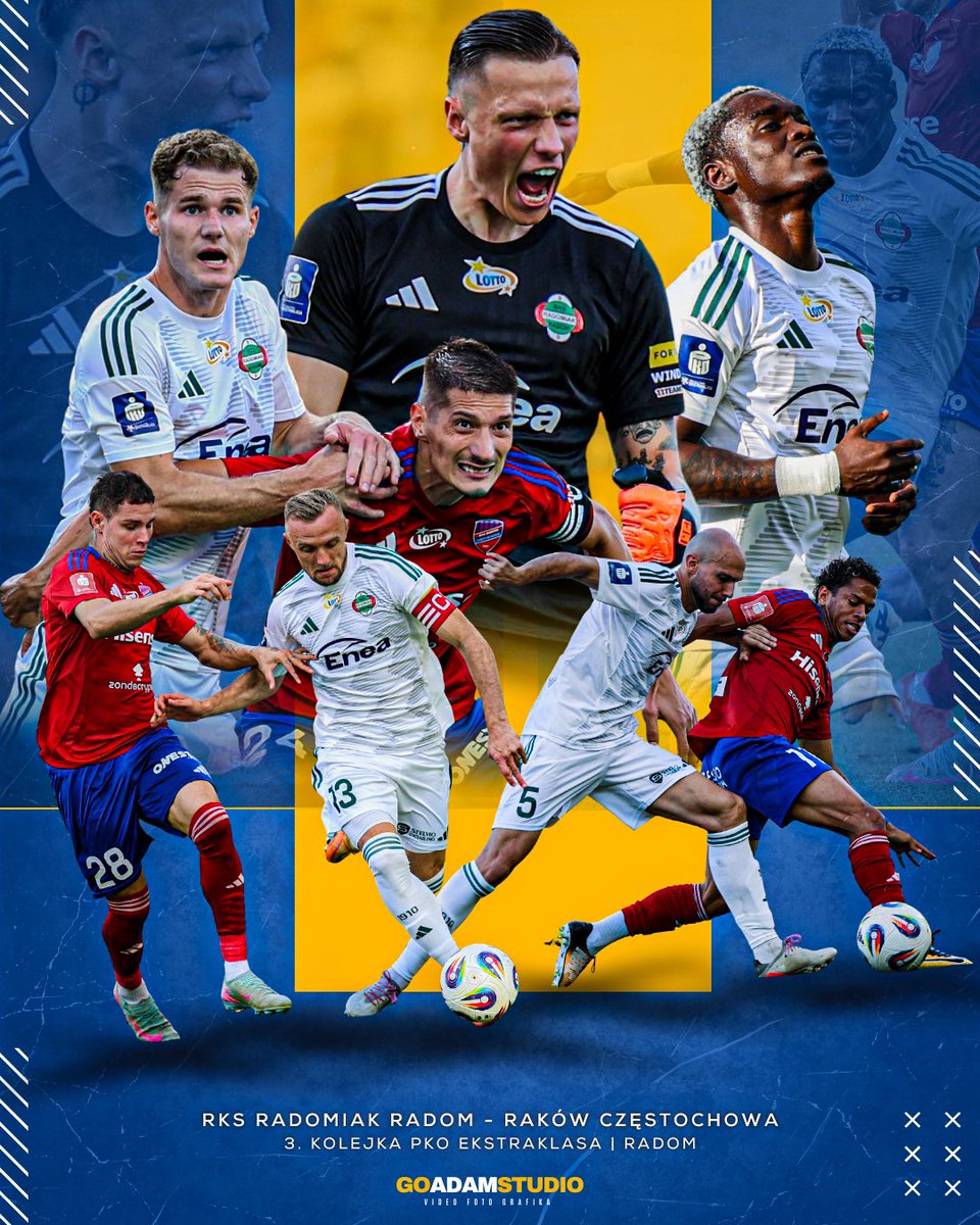 kuras_adam's tweet photo. 3️⃣. kolejka @_Ekstraklasa_ ⚽️ @Radomiak_Radom 🆚 @Rakow1921 | 🏟 Stadion im. Braci Czachorów @RadomCity
 
🎨#GoAdamStudio | 📲📸: 🔗 Galeria zdjęć:🎨Albumy | @PodGolebnikiem https://t.co/oMfN5H4m76