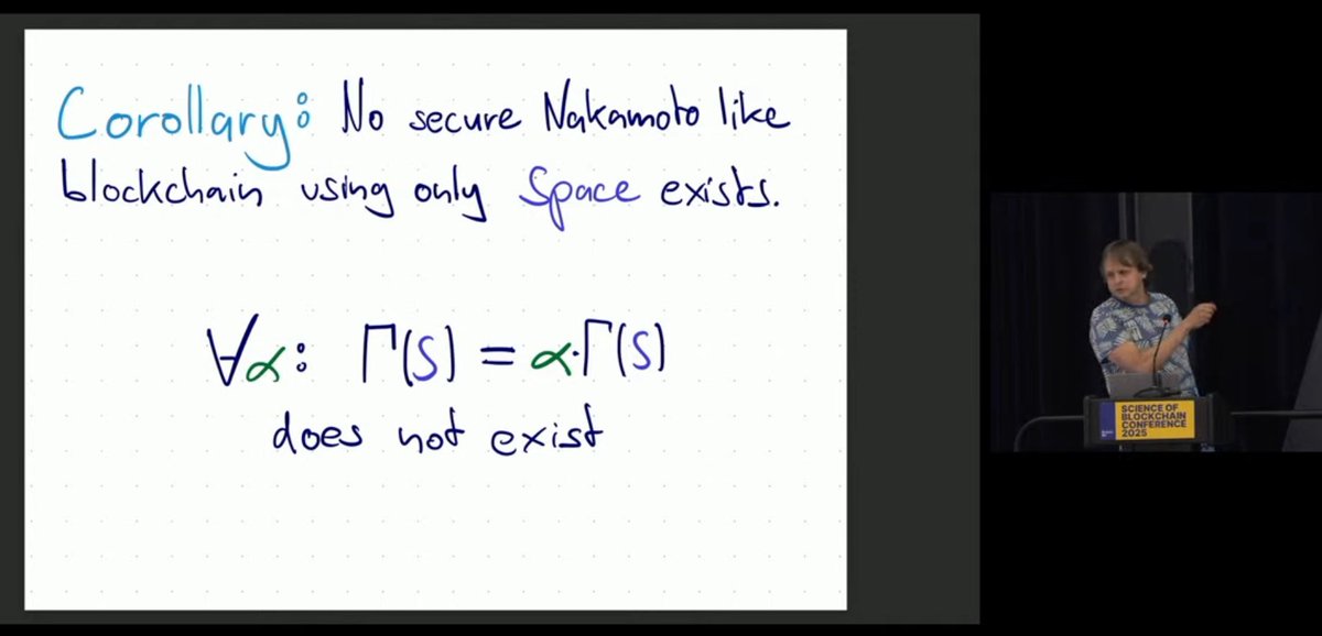 Slowest Timelord (@slowesttimelord) on Twitter photo Krzysztof Pietrzak’s talk at SBC 2025 is lowkey some of the most meaningful “marketing” <a href="/chia_project/">Chia Network</a> can have showing why Proof of Space and Time is mathematically sound. Krzysztof Pietrzak’s talk at SBC 2025 is lowkey some of the most meaningful “marketing” <a href="/chia_project/">Chia Network</a> can have showing why Proof of Space and Time is mathematically sound.