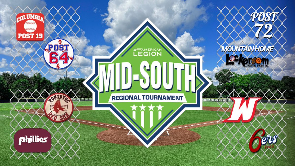 MOLegionBall's tweet image. 🎖️The American Legion Mid-South Regionals begin Wednesday!
📍 Ronsick Field | Washington, MO
📺 Watch it all LIVE on YBM:
▶️ YouTube.com/YouthBaseballM…
#YBM #MidSouthRegionals #LegionBaseball 
@MoberlySixers @Post218Baseball @Post19SRs @PosoxBaseball @PittsburgPost64 @YBM_cast