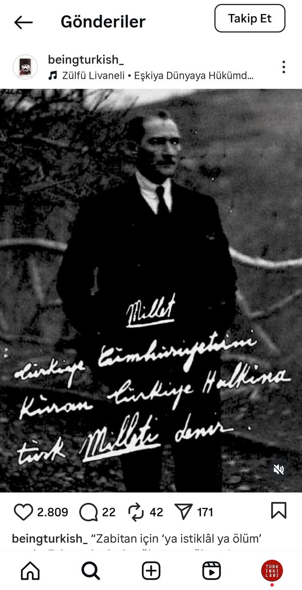 8 yıldır reklamsız, sponsorsuz olarak, hiçbir maddi karşılık elde etmeden içerik üretiyoruz. Ama içeriğimiz, logomuz kaldırılarak 272 bin takipçili bir hesap tarafından paylaşılıyor.

Pek çok paylaşımımızı aynen kopyalayan "Beingturkish_" hesabını sizlerin vicdanına bırakıyoruz.