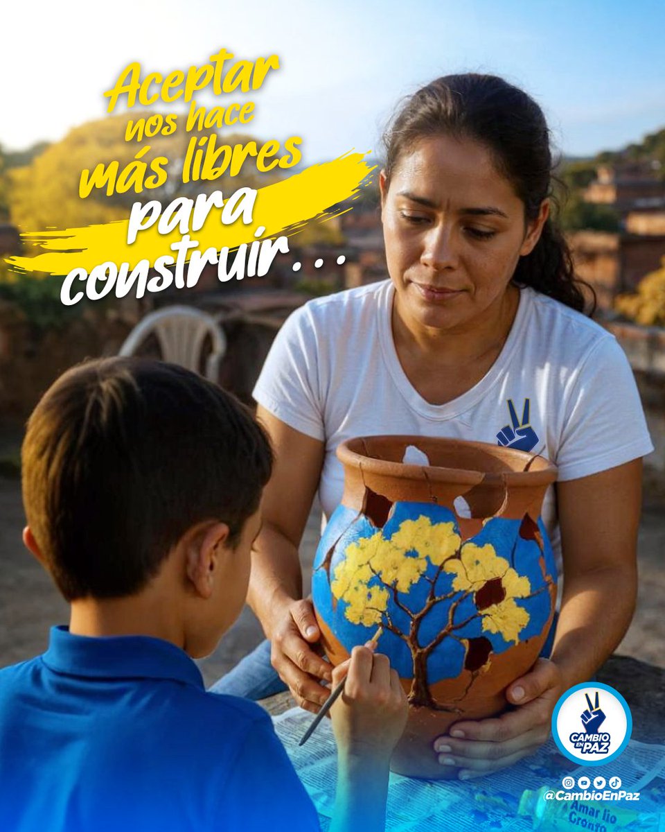 Labrarse un mejor futuro pasa por construir un país donde, la paz y la sana convivencia sean un escenario constante 

Aceptar no significa conformarse, significa reconocer la realidad para poder transformarla

Esa es la base de una #VenezuelaPosible