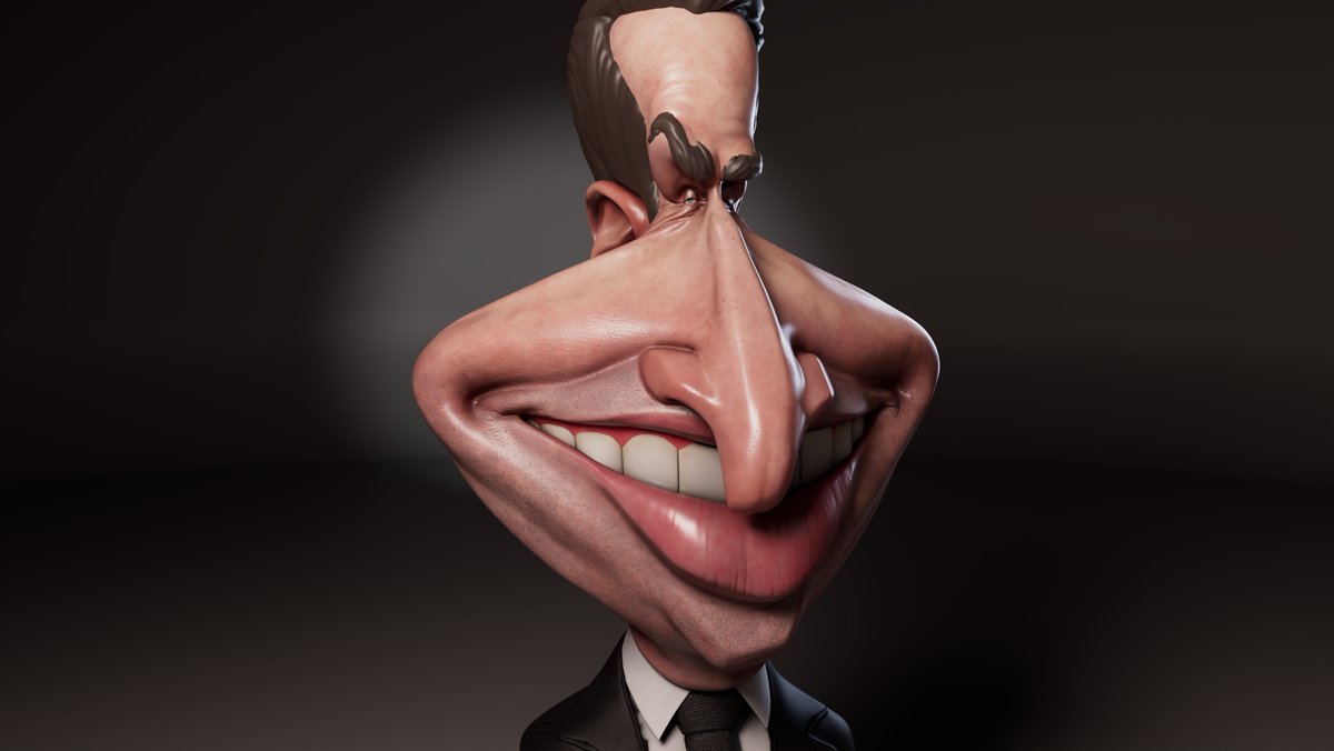 thivolan's tweet image. #RobRiggle Caricature  ; almost there!

#ZBrush #real #basemesh #hardsurface #wip #highpoly #caricature #male #portrait #concept #study #character #digitalart #anatomy #lighting #Hair #funny #maya #substancepainter #substance