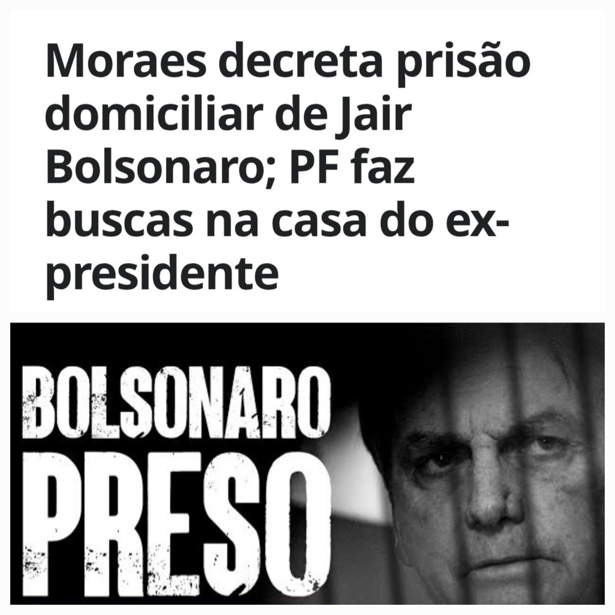 Esperando o Bolsonaro descumprir a PRISÃO DOMICILIAR,  e ser decretada a prisão preventiva.  😂