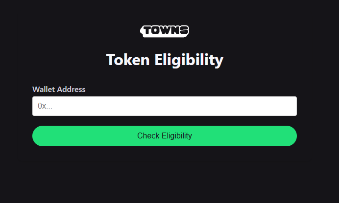 Official Towns Checker