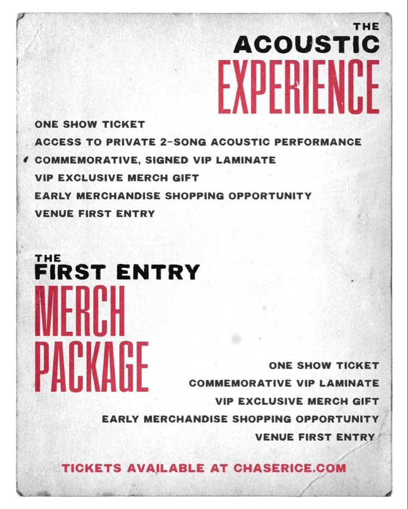 rice_chase_ACM's tweet image. VIP packages are available for the Go Down Singin&apos; Tour. Want to attend a show VIP? Check out where VIP is available: bit.ly/4nTpwpM