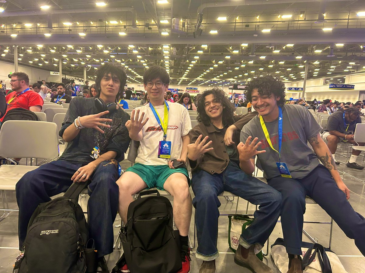 EVO was a blast with my dawgs! It was hella fun meeting and playing with everyone! Amazing memories with these guys fr. We will be back so much stronger!🔥💪🏼 #EVO2025 
<a href="/TonyShuai2021/">Flexigear | Tony Shuai</a> <a href="/nimbus623/">axel</a> <a href="/woweezowee25/">Kevmo</a>