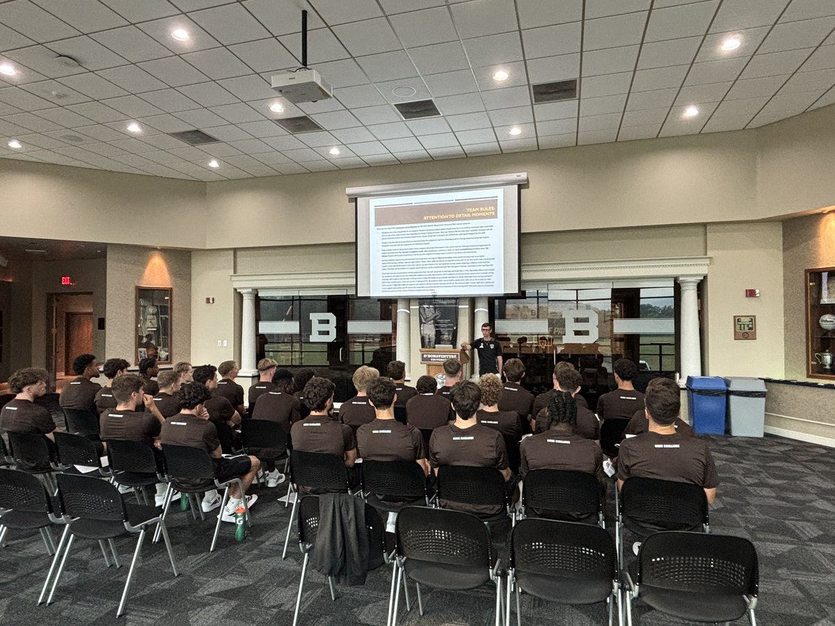 Bob Beretta (@bobberetta) on Twitter photo While <a href="/BonniesWSoccer/">Bonnies Women's Soccer</a> has been grinding for the past week, we welcomed <a href="/BonniesMSoccer/">Bonnies Men’s Soccer</a> back to <a href="/StBonaventure/">St. Bonaventure U</a> campus today. Excited to see these programs grow under direction of new head coaches Melissa Sherwood and Mick Giordano, respectively. ⚽️📈
#GoBonnies #Unfurl 🐺🤎🤍 While <a href="/BonniesWSoccer/">Bonnies Women's Soccer</a> has been grinding for the past week, we welcomed <a href="/BonniesMSoccer/">Bonnies Men’s Soccer</a> back to <a href="/StBonaventure/">St. Bonaventure U</a> campus today. Excited to see these programs grow under direction of new head coaches Melissa Sherwood and Mick Giordano, respectively. ⚽️📈
#GoBonnies #Unfurl 🐺🤎🤍