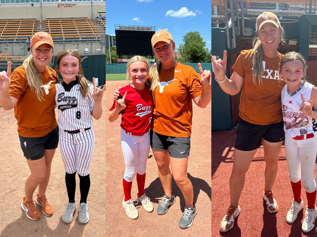 Brazley Sullivan (@brazley_8) on Twitter photo Today was awesome! I had fun, learned some new techniques to use in OF and ran into a new Buzz sister! #BuzzWin Thank you <a href="/TexasSoftball/">Texas Softball</a>, <a href="/TexasCoachWhite/">Mike White</a>, <a href="/PattieeeRuthhh/">Pattie Ruth Taylor</a> and Coach Z for everything! Good Luck @CoachSingTexas in California! We will miss you! 🧡 #Year3 #softball Today was awesome! I had fun, learned some new techniques to use in OF and ran into a new Buzz sister! #BuzzWin Thank you <a href="/TexasSoftball/">Texas Softball</a>, <a href="/TexasCoachWhite/">Mike White</a>, <a href="/PattieeeRuthhh/">Pattie Ruth Taylor</a> and Coach Z for everything! Good Luck @CoachSingTexas in California! We will miss you! 🧡 #Year3 #softball