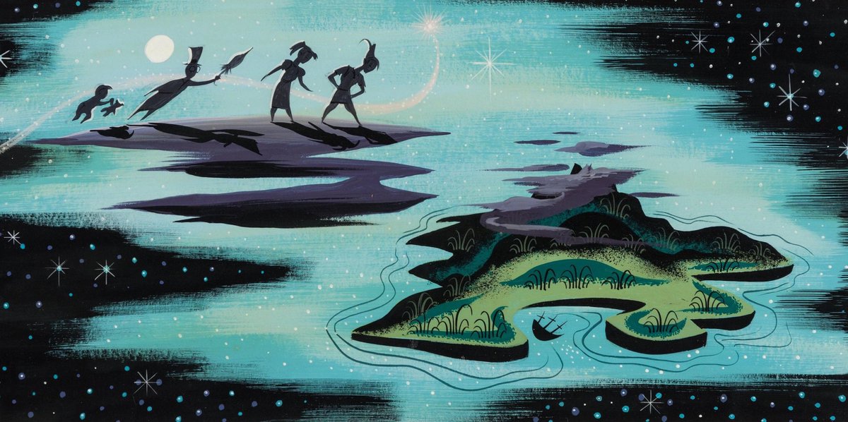 aleacabri's tweet image. Mary Blair concept art for Peter Pan (1953)