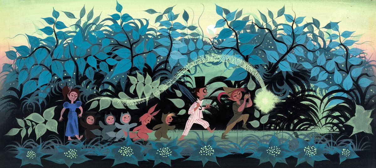 aleacabri's tweet image. Mary Blair concept art for Peter Pan (1953)