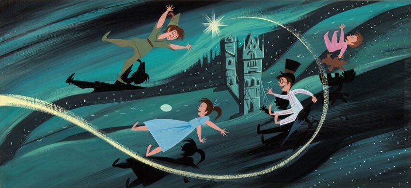 aleacabri's tweet image. Mary Blair concept art for Peter Pan (1953)