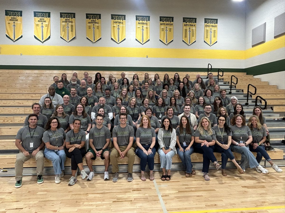 What a great first day at BMS! It felt great to be under one roof for the first time in nearly decade for all three grade levels! We love our new home!