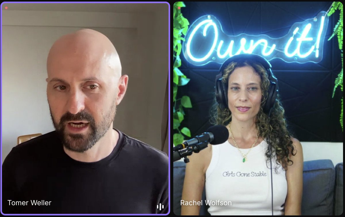 Fun chatting with <a href="/tomerweller/">Tomer Weller</a> of <a href="/StellarOrg/">Stellar</a> today for Web3 Deep Dive podcast. Interview dropping next week!
Filmed at the <a href="/ownapp_/">Own.</a> creator space!