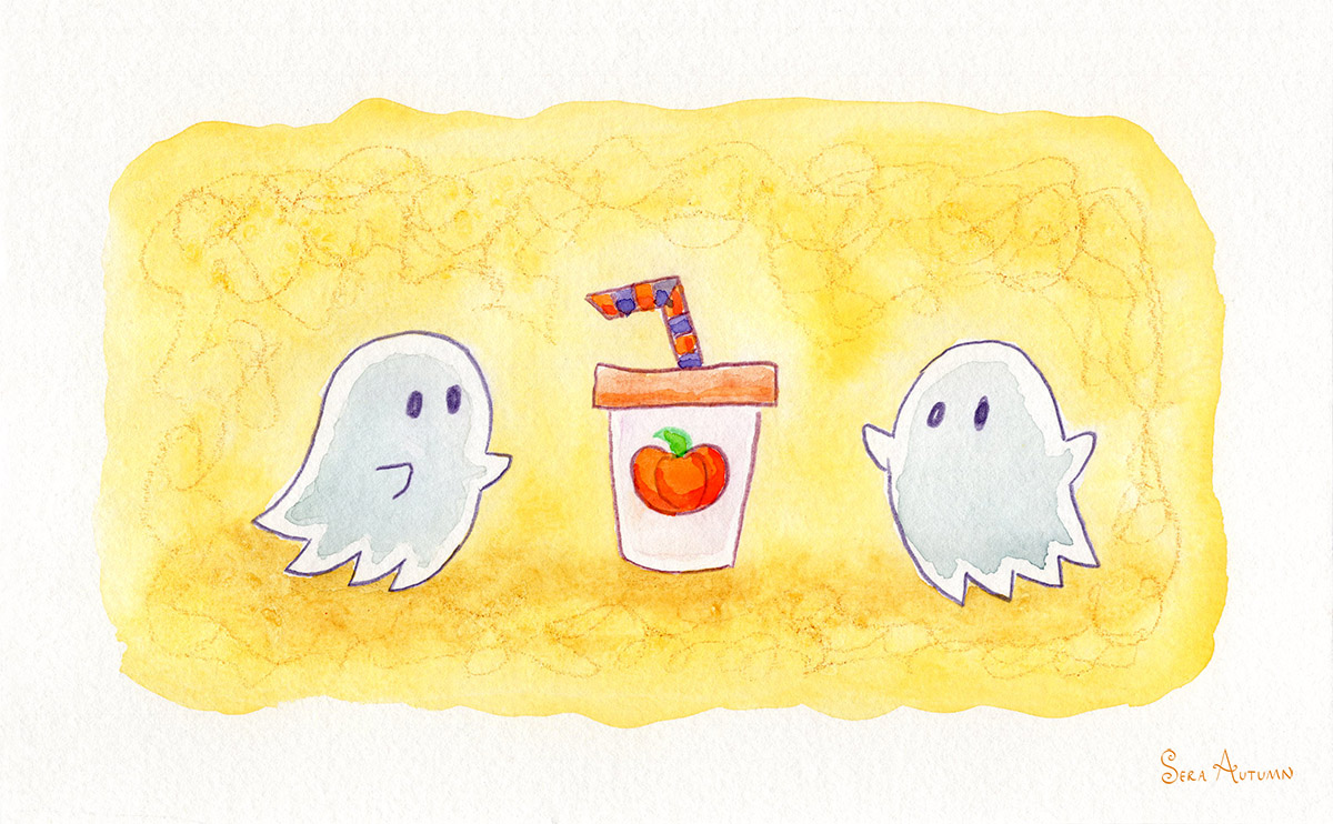 Day 5 of #AuGhost, the drawing prompt was 'flavor'