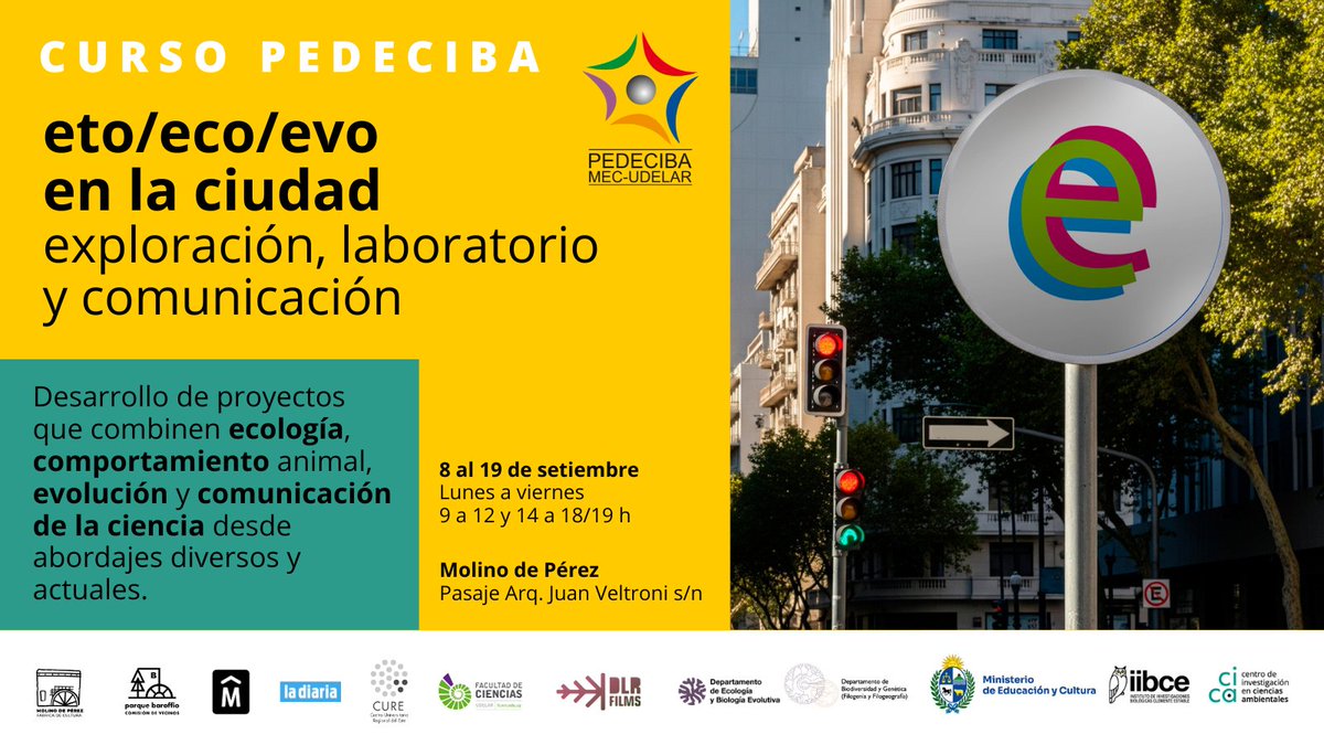 Están abiertas las inscripciones al curso Pedeciba Desarrollo de proyectos que combinen ecología, comportamiento animal, evolución y comunicación de la ciencia desde abordajes diversos y actuales.
gub.uy/ministerio-edu…