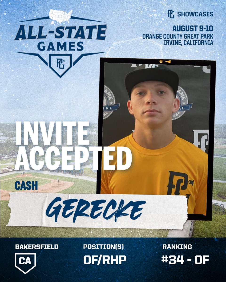 🚨INVITE ACCEPTED🚨
Just 4️⃣ days remaining until the 2025 PG California All-State Games in Irvine, CA‼️🔥

<a href="/PGShowcases/">PG Showcases</a> <a href="/PerfectGameUSA/">Perfect Game USA</a>