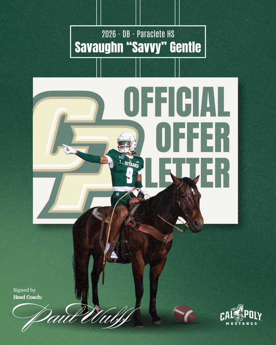 Savaughn (Savvy) Gentle (@savaughngent) on Twitter photo Thankful for the opportunity 🙏🏾
<a href="/ParacleteFB/">Paraclete Football</a> <a href="/CoachWulff/">Paul Wulff</a> <a href="/BThompson_BT/">Brandyn Thompson</a>
#RideHigh #GoMustangs Thankful for the opportunity 🙏🏾
<a href="/ParacleteFB/">Paraclete Football</a> <a href="/CoachWulff/">Paul Wulff</a> <a href="/BThompson_BT/">Brandyn Thompson</a>
#RideHigh #GoMustangs