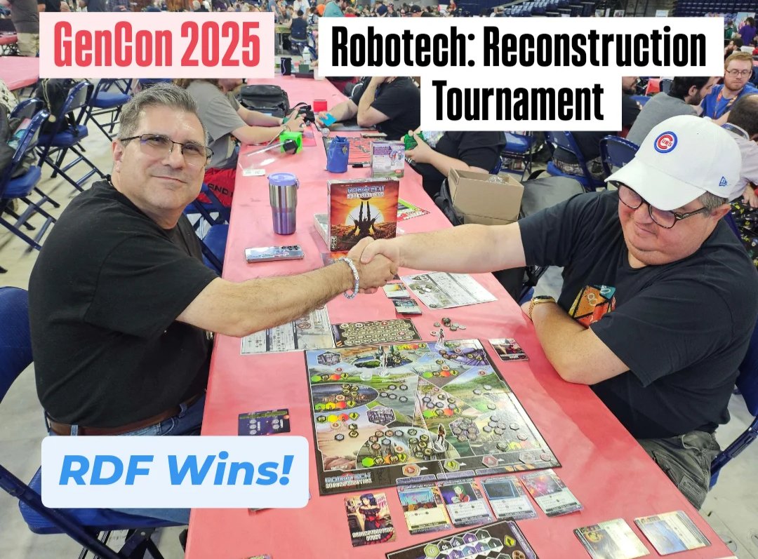 drwictz's tweet image. RDF Wins #RobotechReconstruction Tournament 

#Robotech at #GenCon #GenCon2025