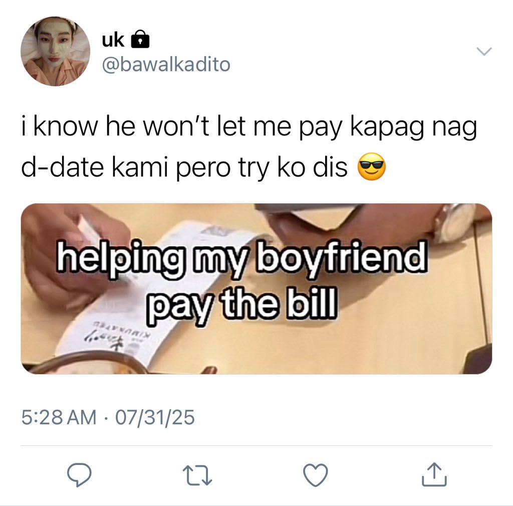 #sunjay few twts au

yuki (sn) tried the pay the bills trend with his rich-ass boyfriend renz (jy)