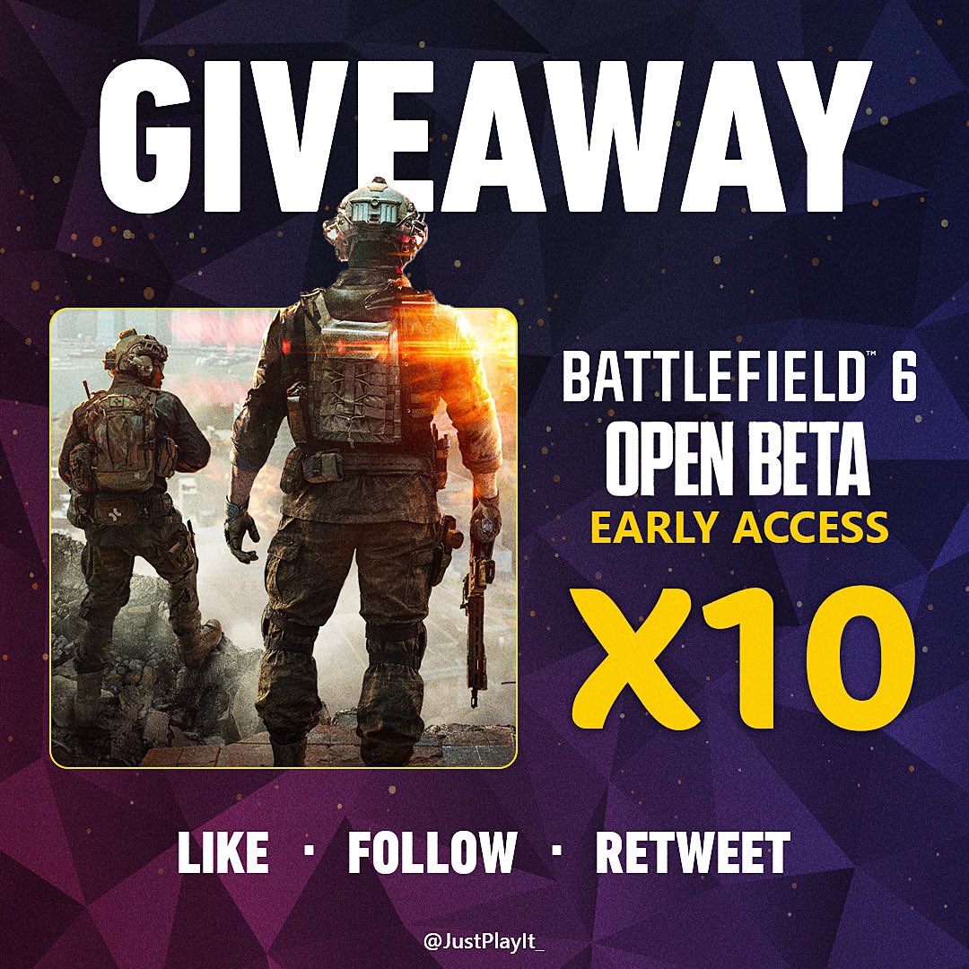 Just Play it (@justplayit_) on Twitter photo ๐จ๐จ ููููุงู Giveaway ุนูู 10 ุฃููุงุฏ ูู 10 ูุงุฆุฒูู ุจุจูุชุง Battelfield 6 - Early Access ุ ููุทูู ุงููุตูู ุงูู
ุจูุฑ ููู
7 August.
๐ด ุงูุณุญุจ ู
ุณุงุก ุงูุบุฏ ู ุงูุดุฑูุท ุณููุฉ :
๐น ู
ุชุงุจุนุฉ ุญุณุงุจ <a href="/JustPlayIt_/">Just Play it</a> ู <a href="/EA_ME/">Electronic Arts ME</a> .
๐น ูุงูู ู ุฑูุชููุช. ๐จ๐จ ููููุงู Giveaway ุนูู 10 ุฃููุงุฏ ูู 10 ูุงุฆุฒูู ุจุจูุชุง Battelfield 6 - Early Access ุ ููุทูู ุงููุตูู ุงูู
ุจูุฑ ููู
7 August.
๐ด ุงูุณุญุจ ู
ุณุงุก ุงูุบุฏ ู ุงูุดุฑูุท ุณููุฉ :
๐น ู
ุชุงุจุนุฉ ุญุณุงุจ <a href="/JustPlayIt_/">Just Play it</a> ู <a href="/EA_ME/">Electronic Arts ME</a> .
๐น ูุงูู ู ุฑูุชููุช.