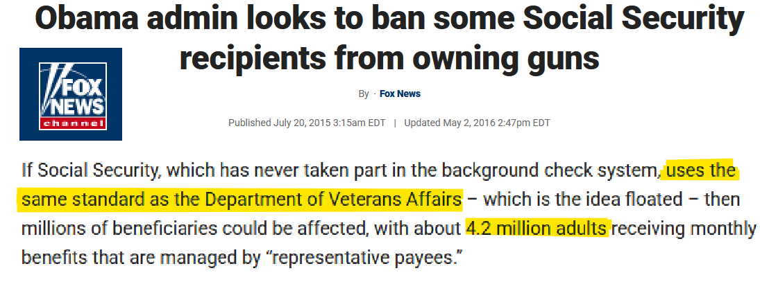 You name the three letter agency, and 27 CFR § 478.11(a) as currently written is a gateway for them to find a reason -- any reason -- to declare millions "mentally defective" and take gun rights en mass without a court, judge or due process.
