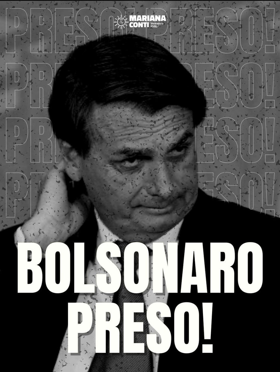 🚨 URGENTE! 
Acaba de ser decretada a prisão domiciliar de Jair Bolsonaro, após o descumprimento das medidas cautelares determinadas pelo STF.

Tua hora tá chegando, Bolsonaro!
