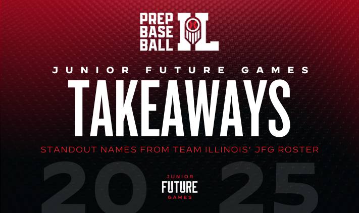 PrepBaseballIL's tweet photo. 𝐉𝐮𝐧𝐢𝐨𝐫 𝐅𝐮𝐭𝐮𝐫𝐞 𝐆𝐚𝐦𝐞𝐬: 𝐓𝐞𝐚𝐦 𝐈𝐥𝐥𝐢𝐧𝐨𝐢𝐬 𝐓𝐚𝐤𝐞𝐚𝐰𝐚𝐲𝐬📝

Scout notes on every player from Team Illinois at the Prep Baseball Junior Future Games, held at LakePoint Sports in Emerson, GA. Both workout and game notes, found within.👇

🔗: https://t.co/rzMXJNudW8